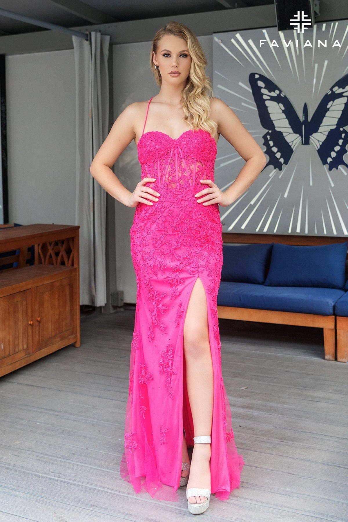 Faviana Lace Corset Dress