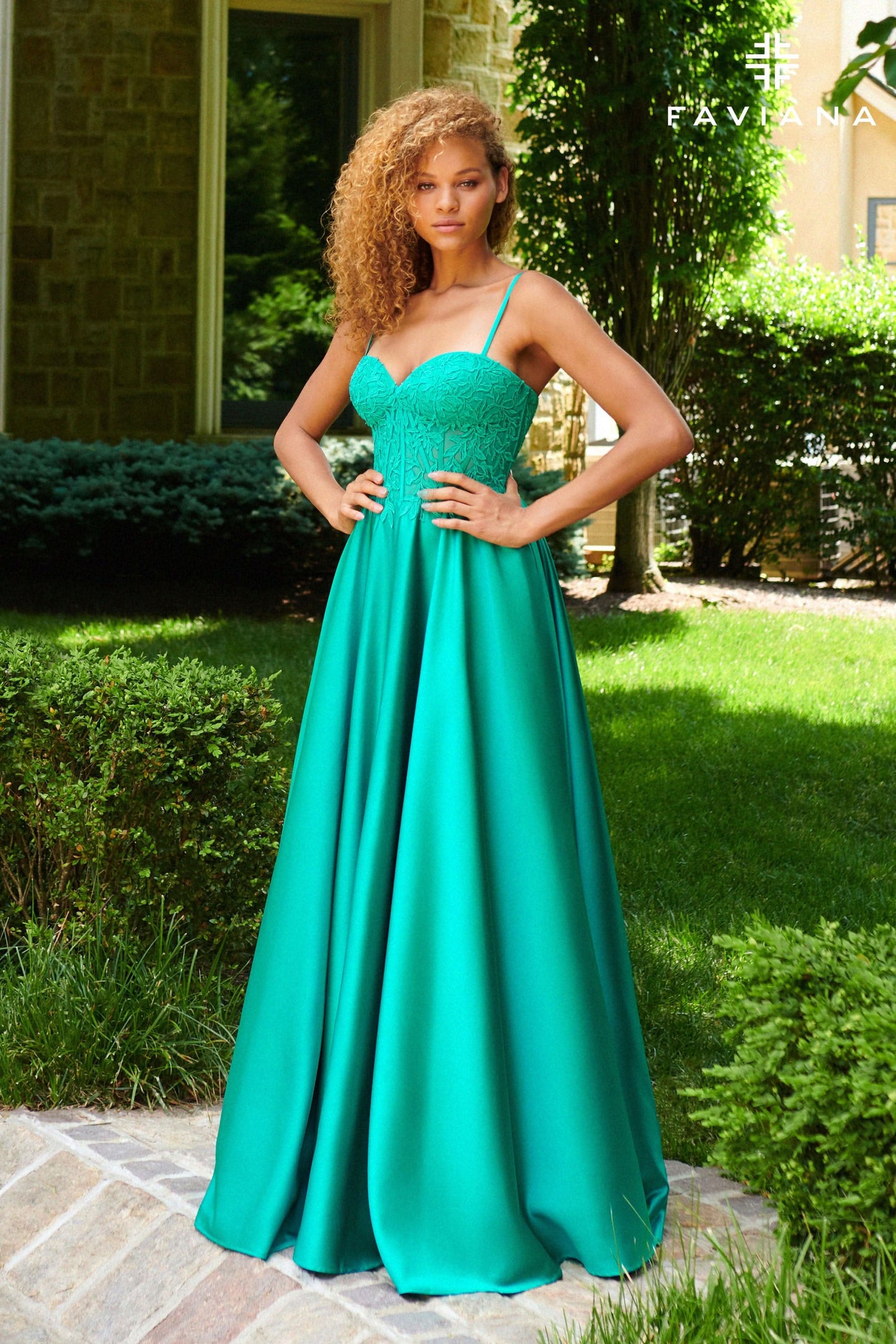 Faviana Lace Corset Dress