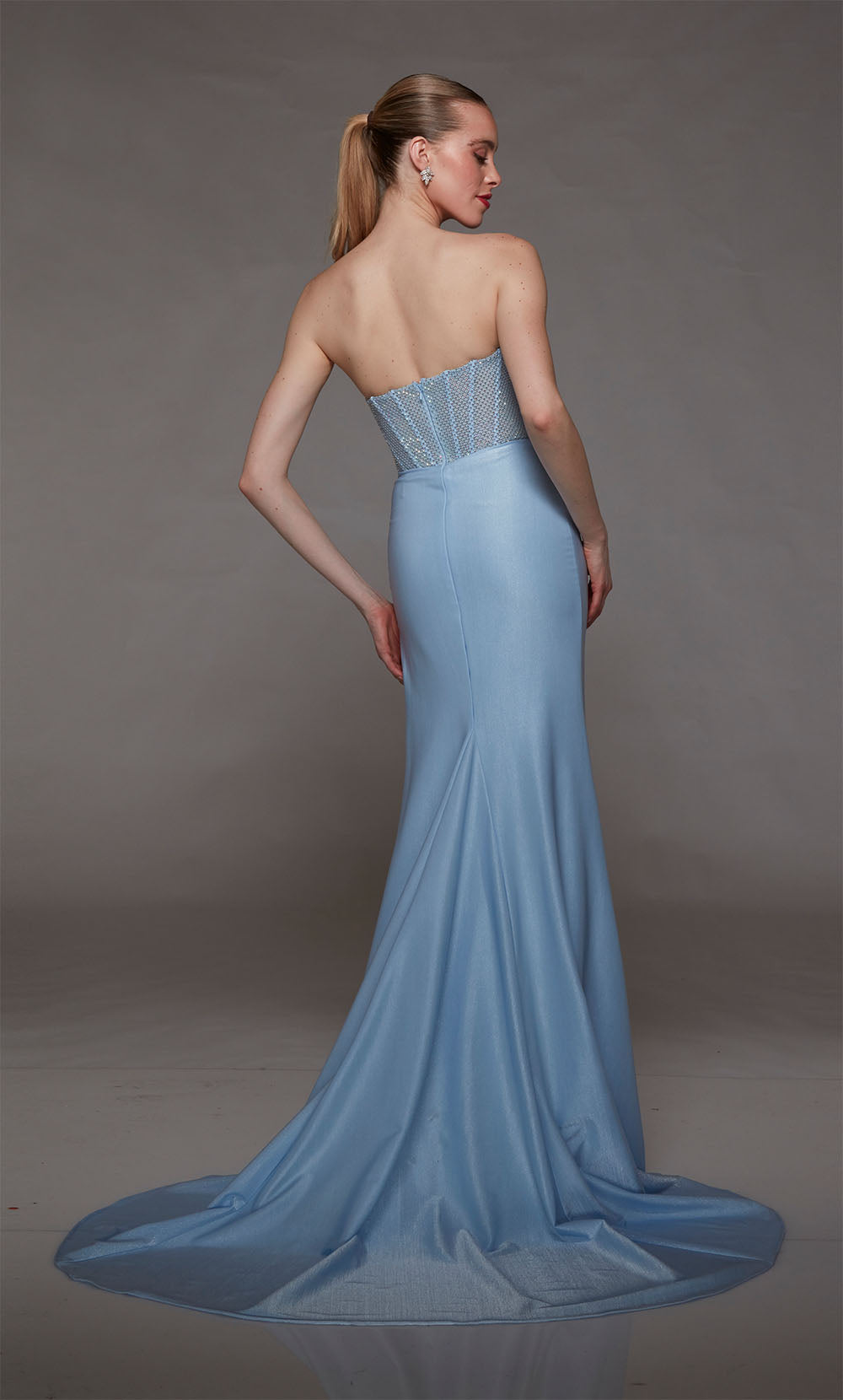 Alyce Paris Metallic Stretch Dress