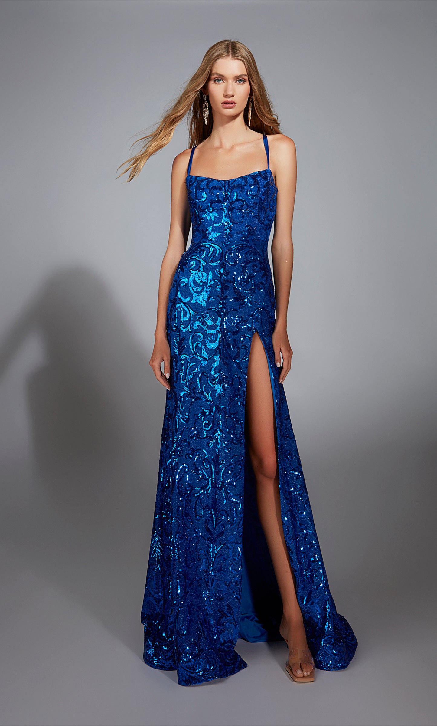 Alyce Paris Sequin Pattern Dress