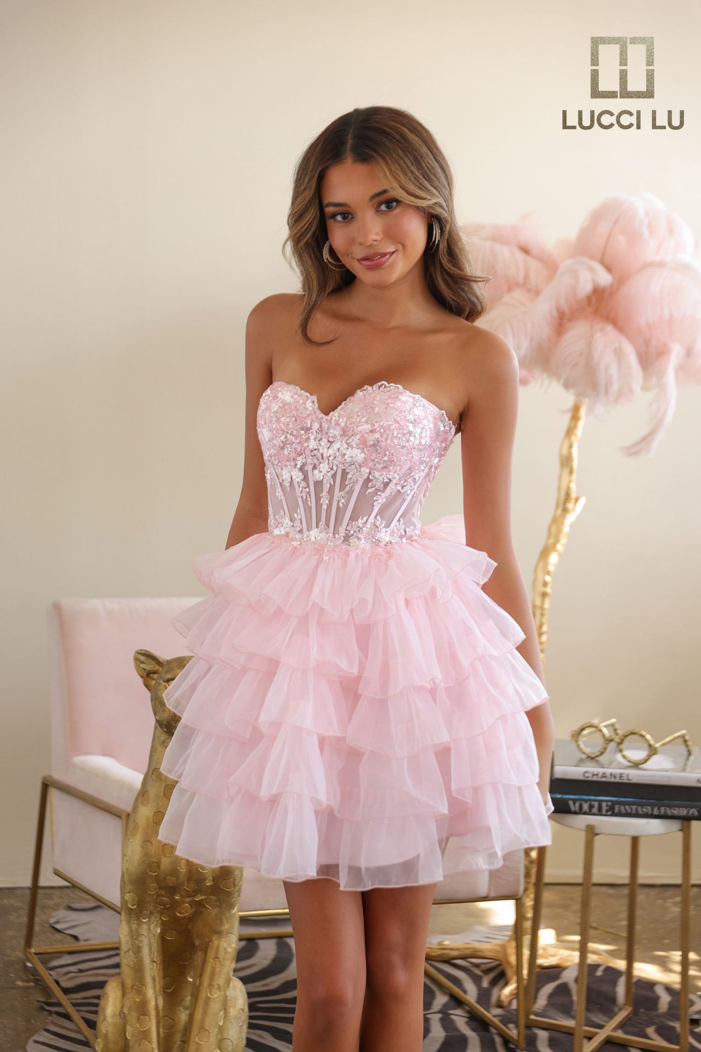 Lucci Lu Tiered Ruffle Dress