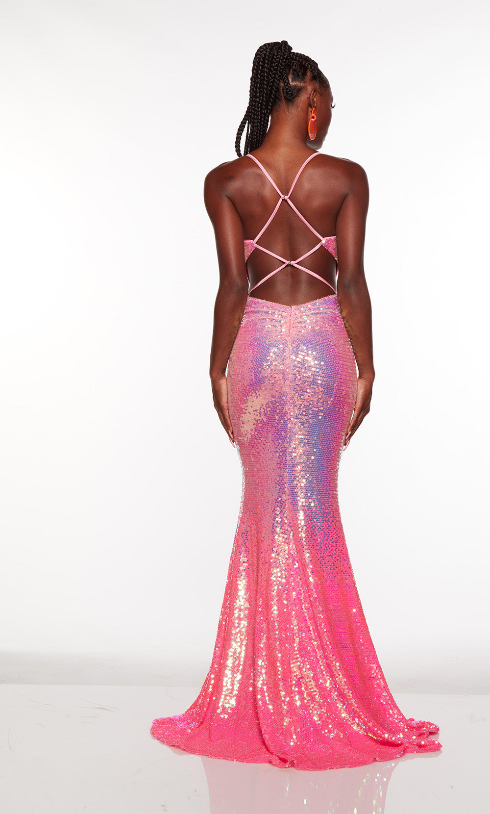 Alyce Paris Sequin Cutout Dress