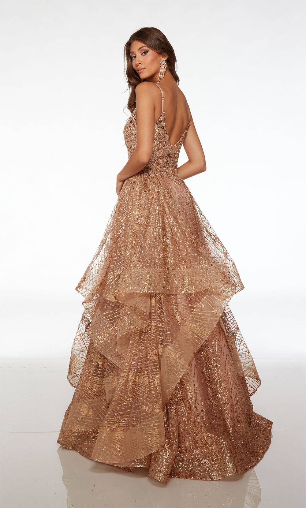 Alyce Paris Beaded Lace Dress