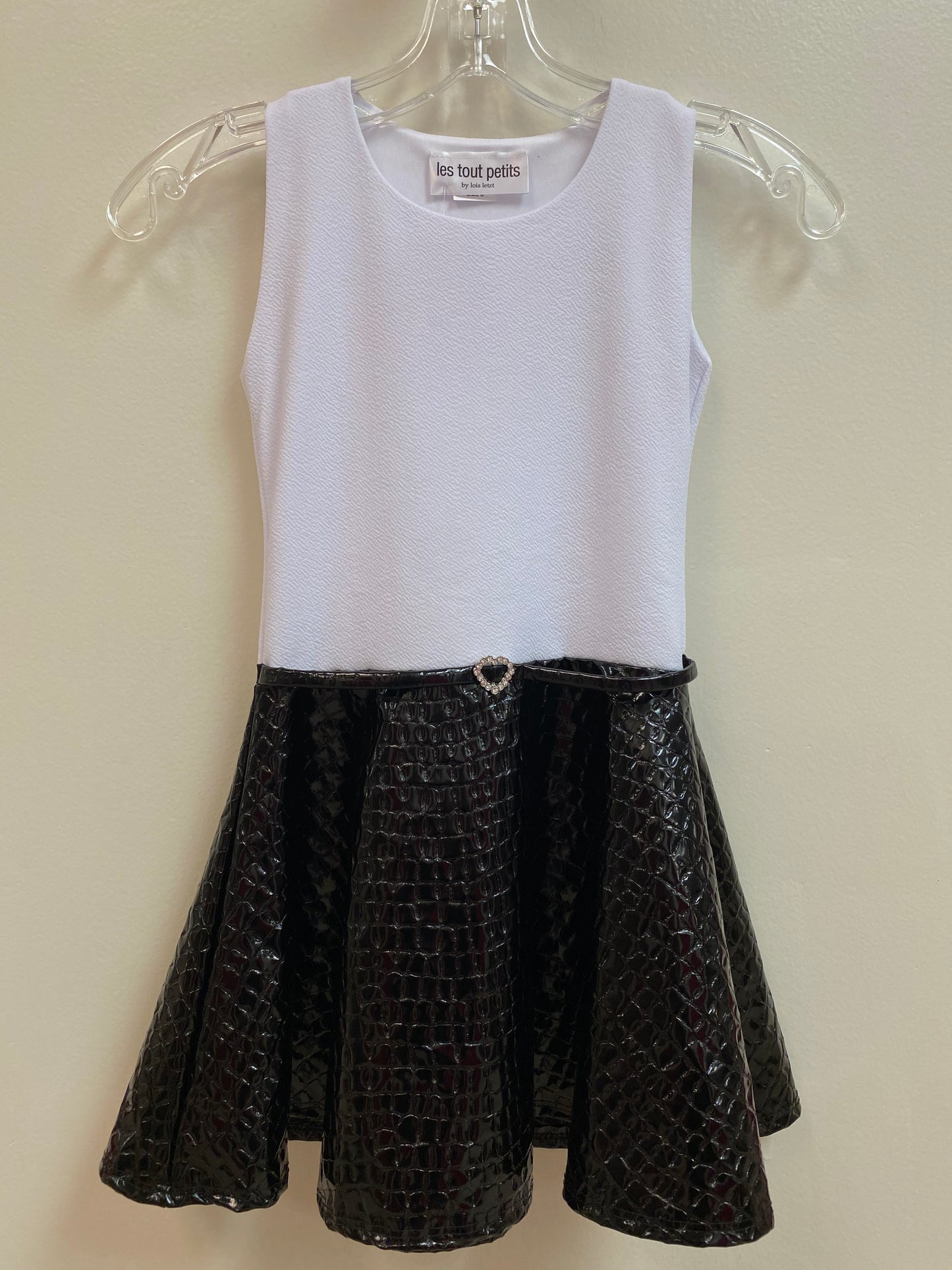 Faux Leather Snake Pattern Skirt Les Tout Petits Dress