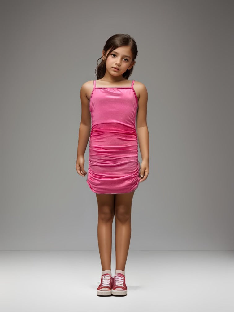 Cheryl Creations Kids Pink Ombre Dress