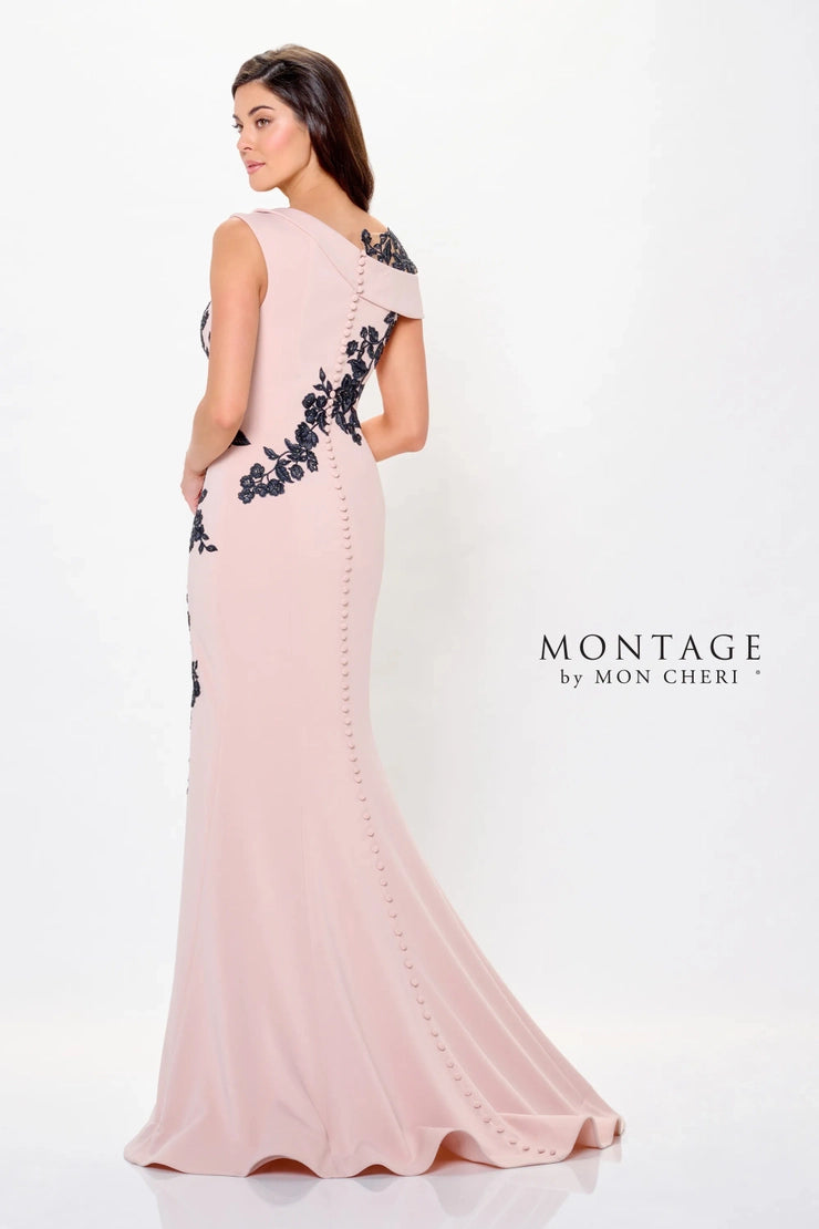 Mon Cheri Floral Lace Montage Dress