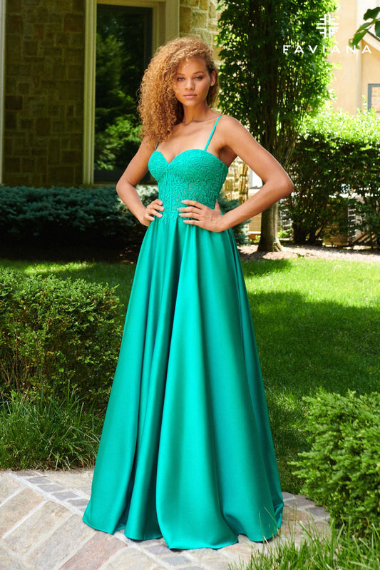 Faviana Lace Corset Dress