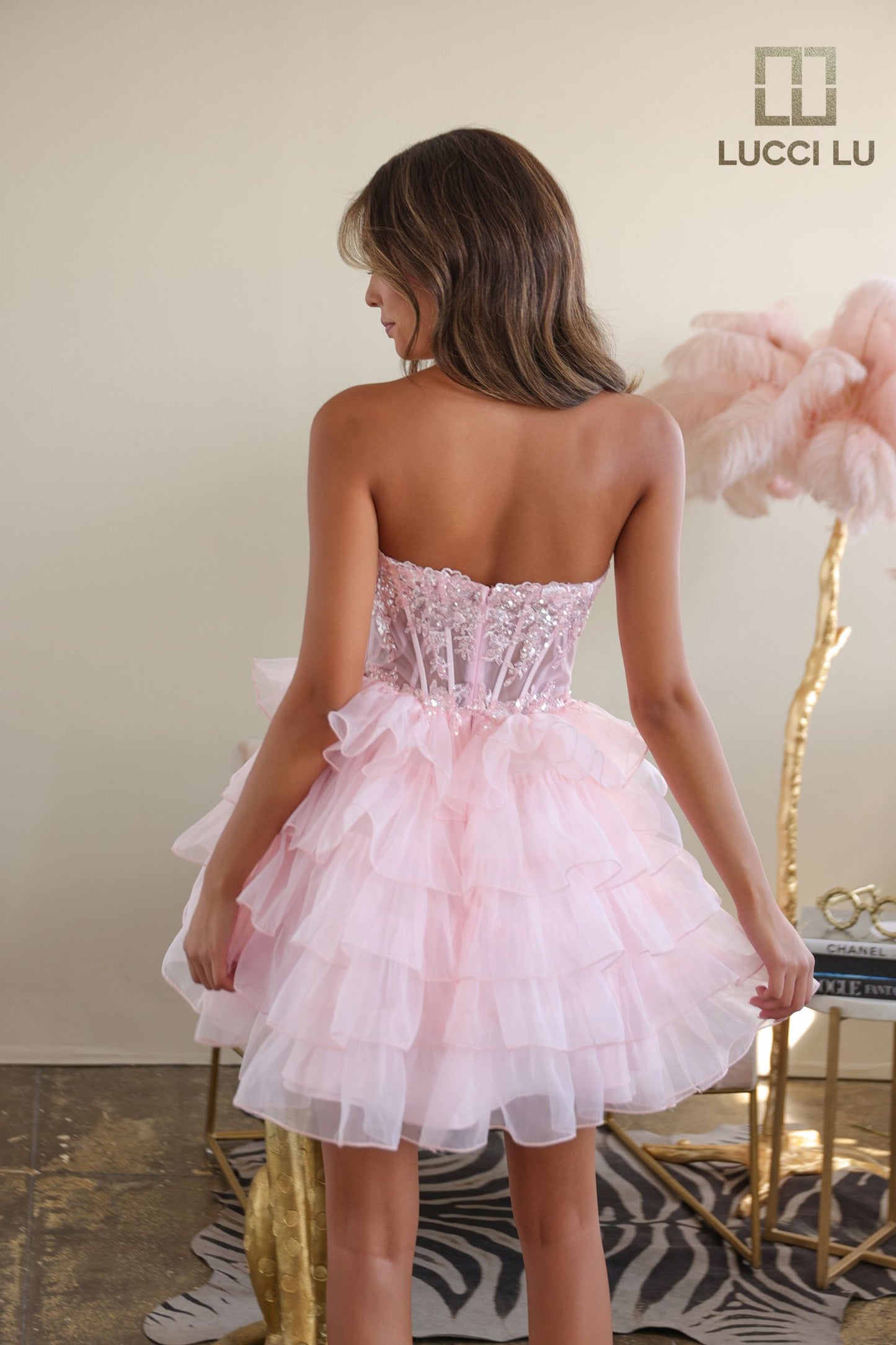Lucci Lu Tiered Ruffle Dress