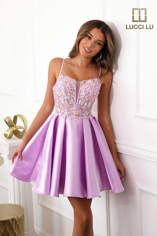 Lucci Lu Pleated Dress