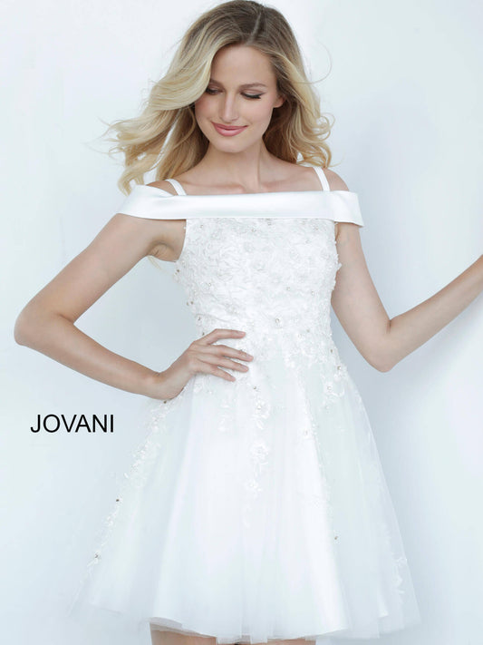 Jovani Floral Off-The-Shoulder Kids Dress