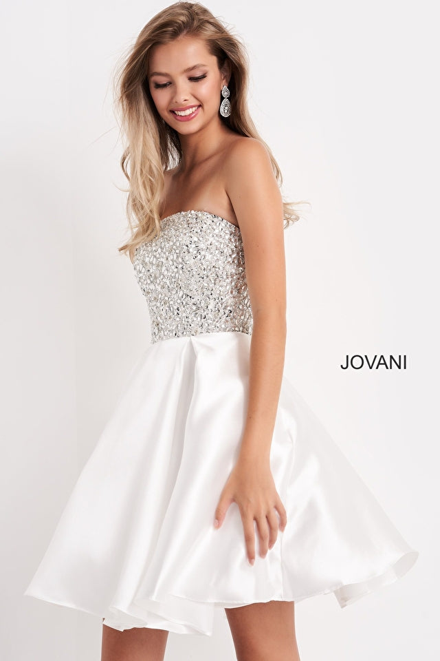 Jovani Rhinestone Satin Kids Dress