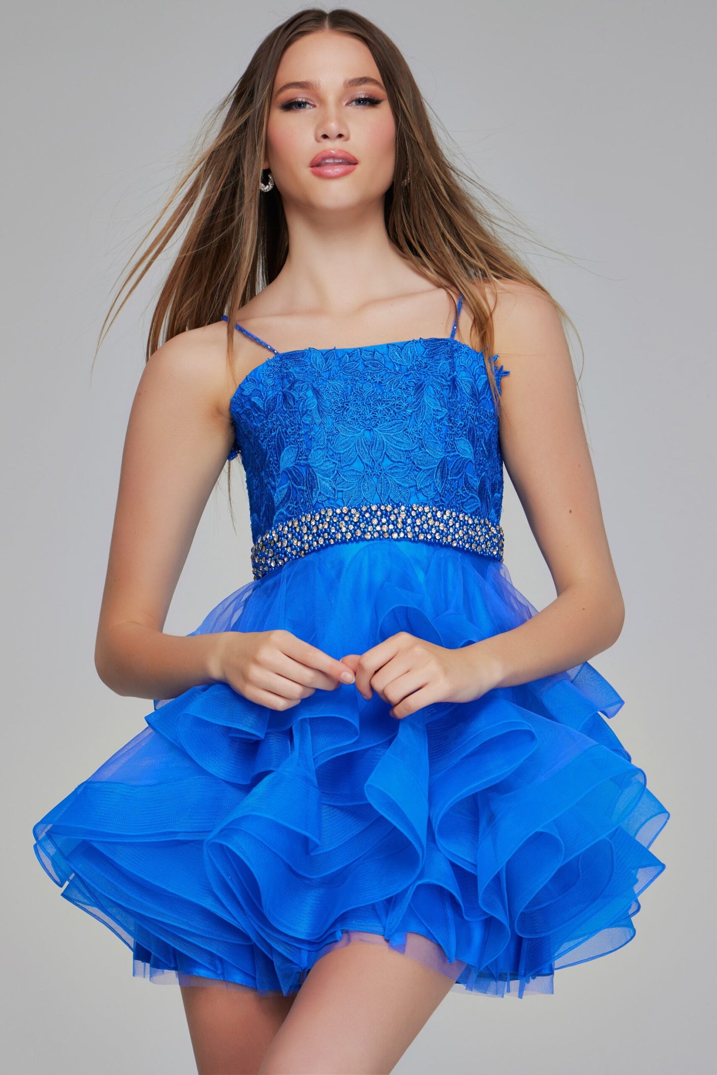 Jovani Layered Ruffle Kids Dress